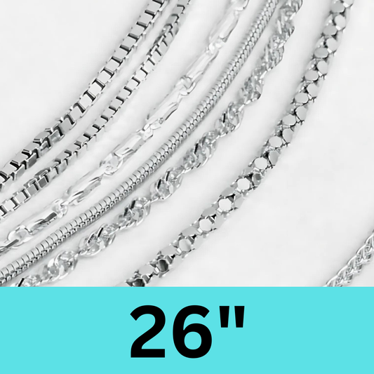 26" Silver 925 Chain (Nickle Free)