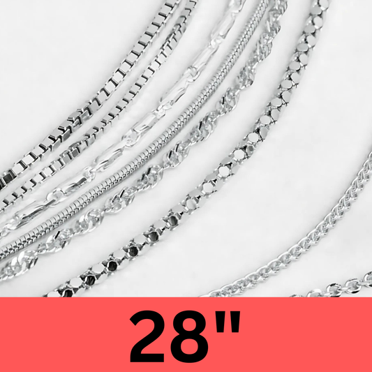 28" Silver 925 Chain (Nickle Free)